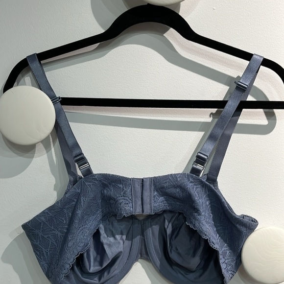 Wacoal Bra 38D Vivid Encounter Blue Unlined Underwire 855295 - Picture 2 of 4